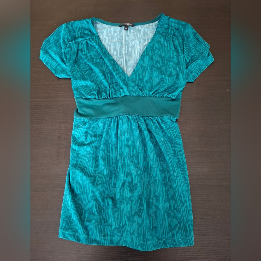 George Green Fitted Blouse with Short Sleeves